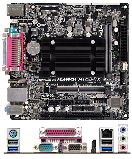 ASRock J4125B-ITX (Intel Celeron J4125 4x2.0Ghz, 1x PCIe x16) [<b>LFTERLOS</b>]