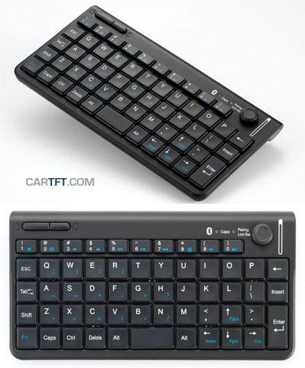 CTFWIKE-3 Wireless BLUETOOTH-Tastatur mit Maus-Stick (10m Reichweite) [DE-Layout]