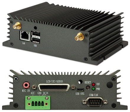 VIA AMOS-825 Industrie-PC/CarPC (1.0GHz i.MX 6Quad Cortex-A9, 9-36VDC, 1GB RAM/16GB eMMC) <b>[LFTERLOS]</b>